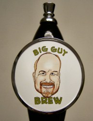 caricature in beer tap