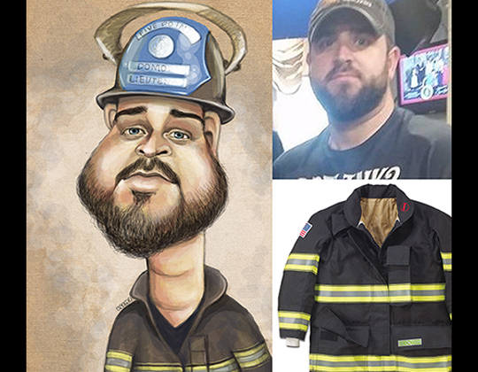 fireman caricature
