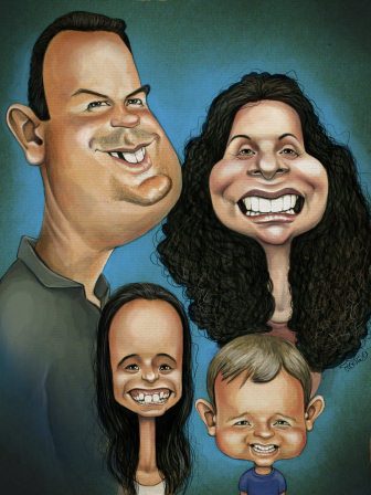 https://www.caricatureking.com/happyfamily home artwork caricature