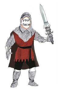 medieval knight caricature