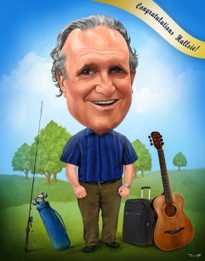 a caricature is a retirement gift idea
