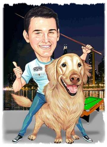 dog and his owner fun gift idea