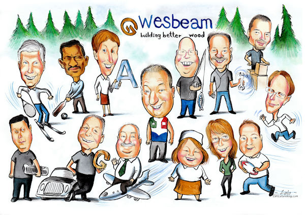 work group caricature