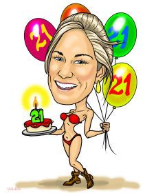 Unique birthday caricature gifts and unique personalized caricature