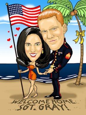 marine in love