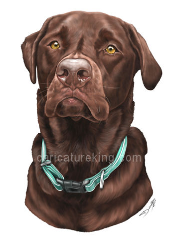 brown-dog-portrait-caricature